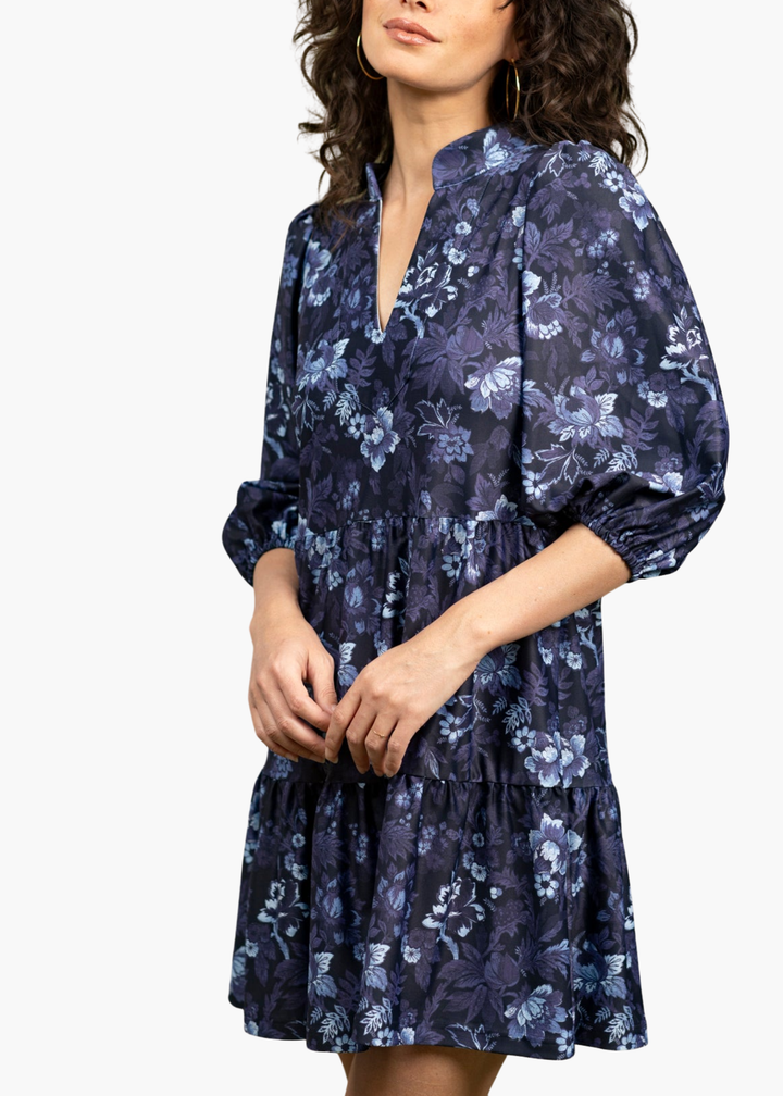 Tory Dress in Royal Rose