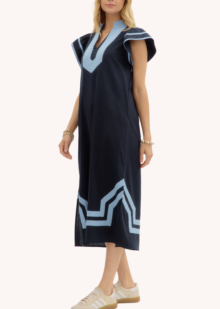 Laurel Tunic Dress in Navy