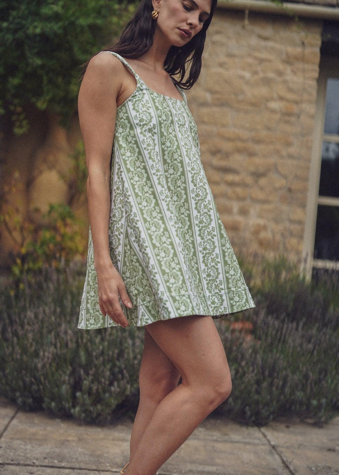 Helen Dress in Tart Stripe