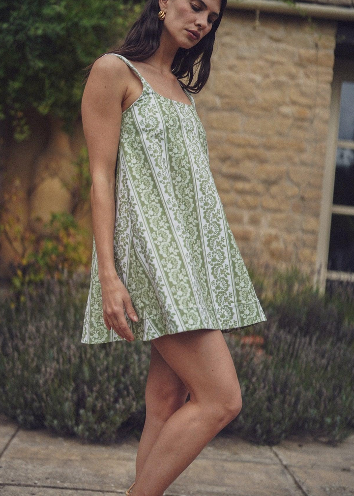 Helen Dress in Tart Stripe
