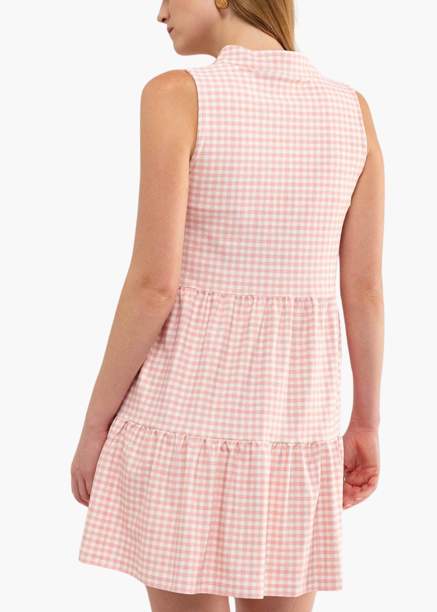 Tatum Dress in Pink Gingham