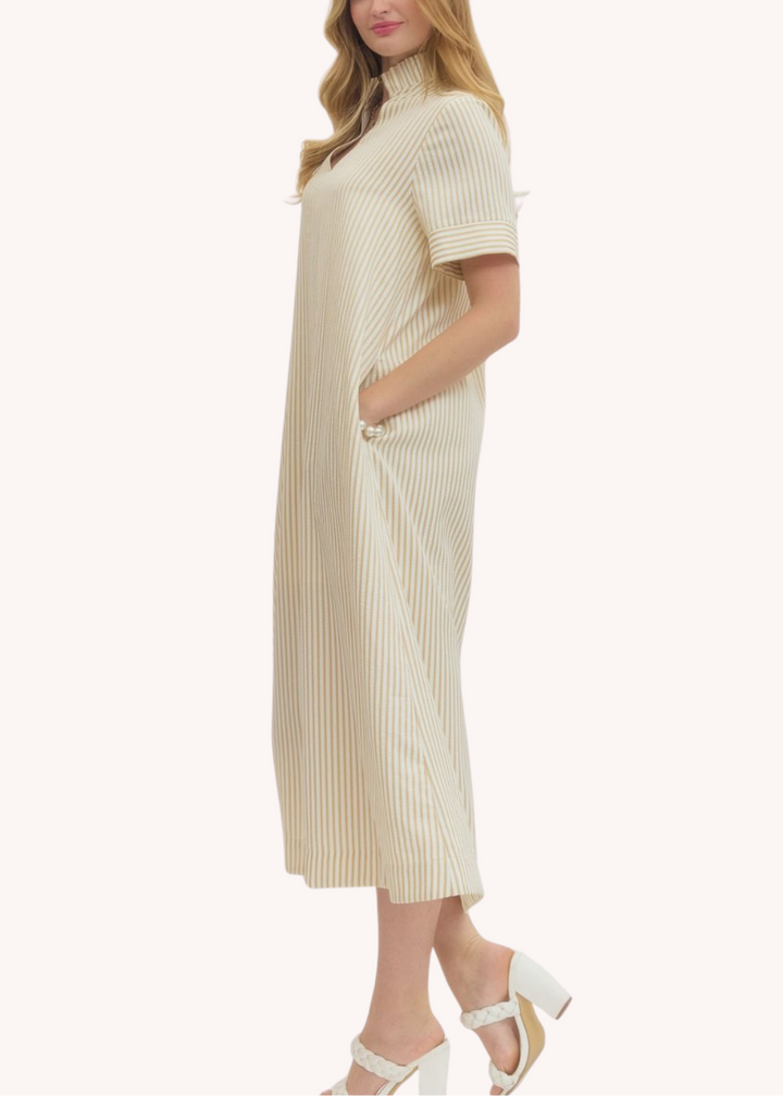 Marie Midi Kaftan in Cream