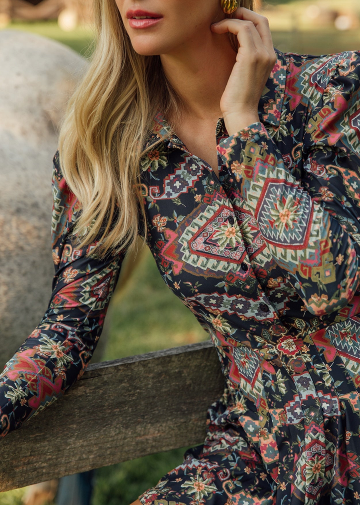 Edith Dress in Autumn Tapestry