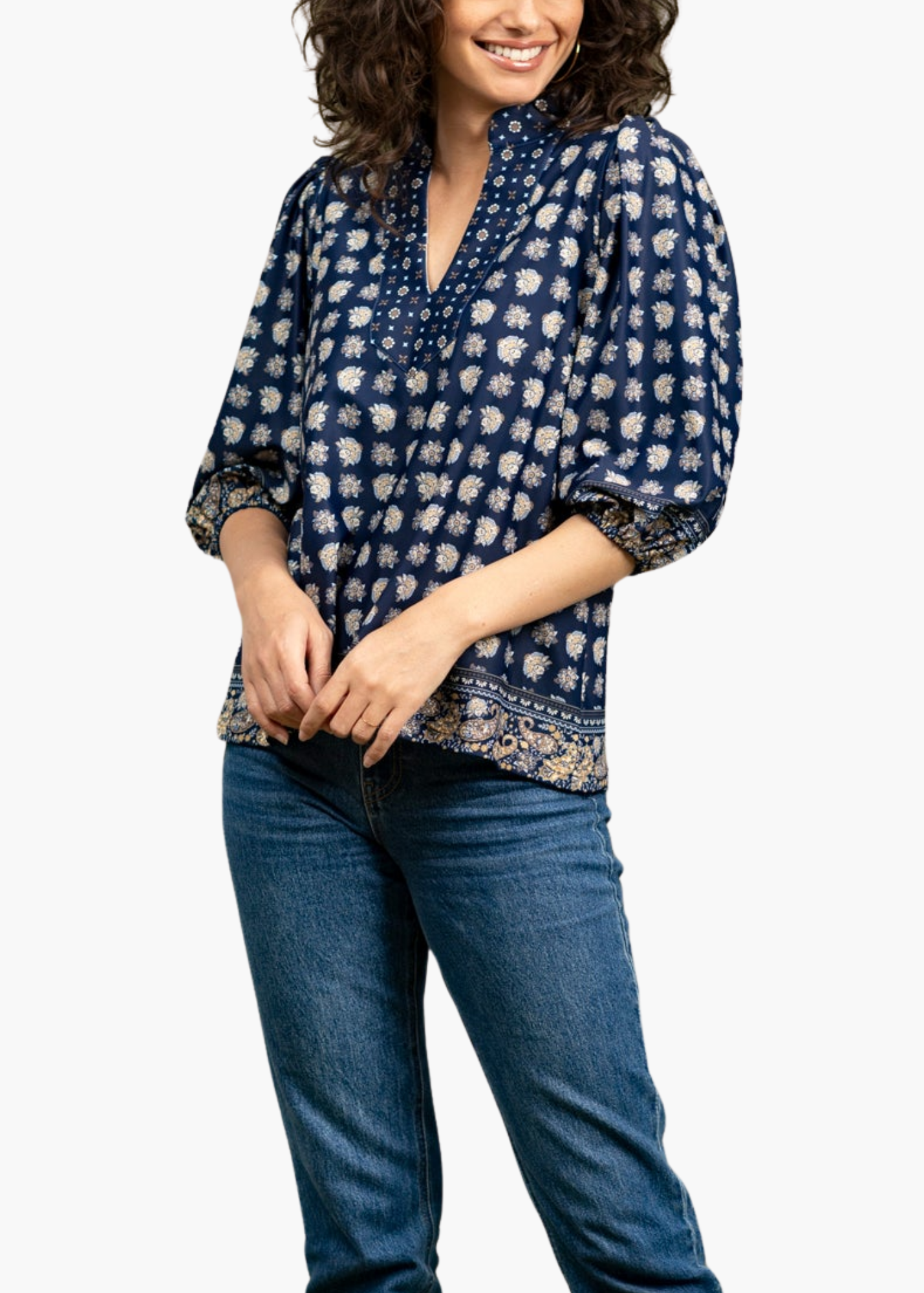 Eliza Top in Flora Paisley Multi