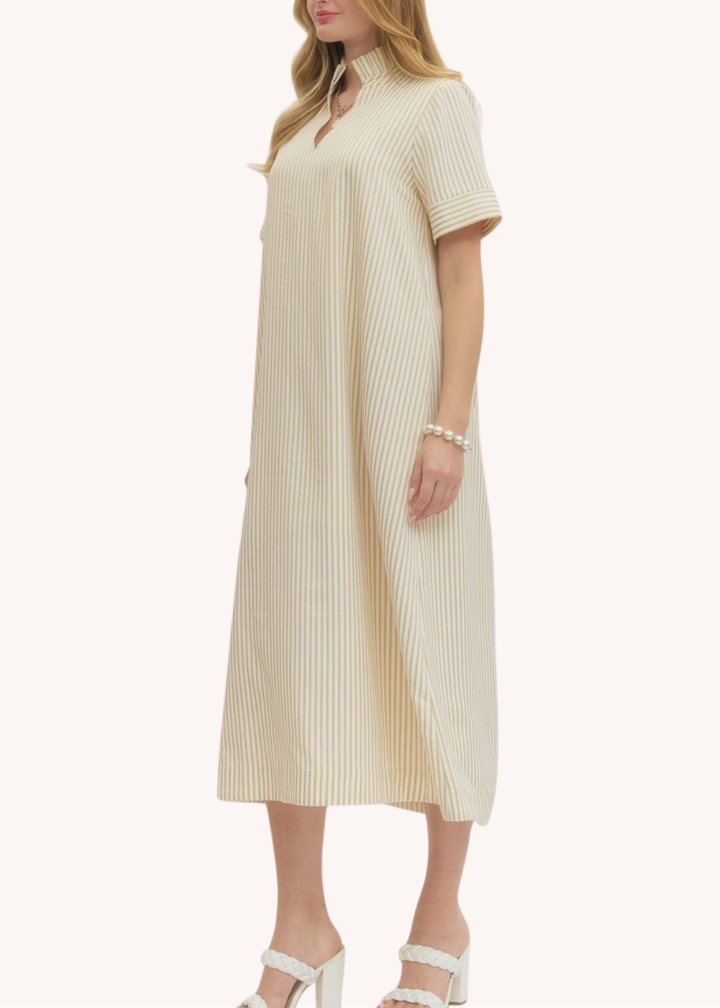 Marie Midi Kaftan in Cream
