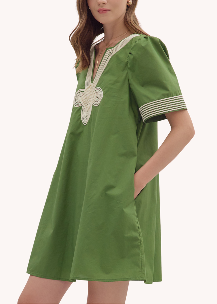 Leah Dress in Green