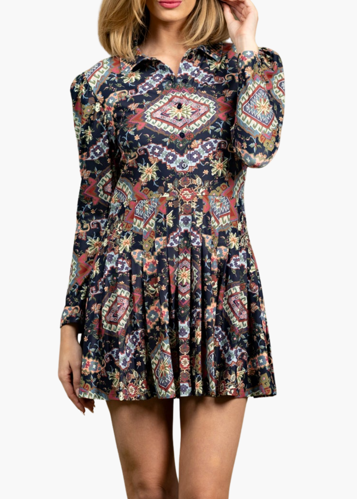 Edith Dress in Autumn Tapestry