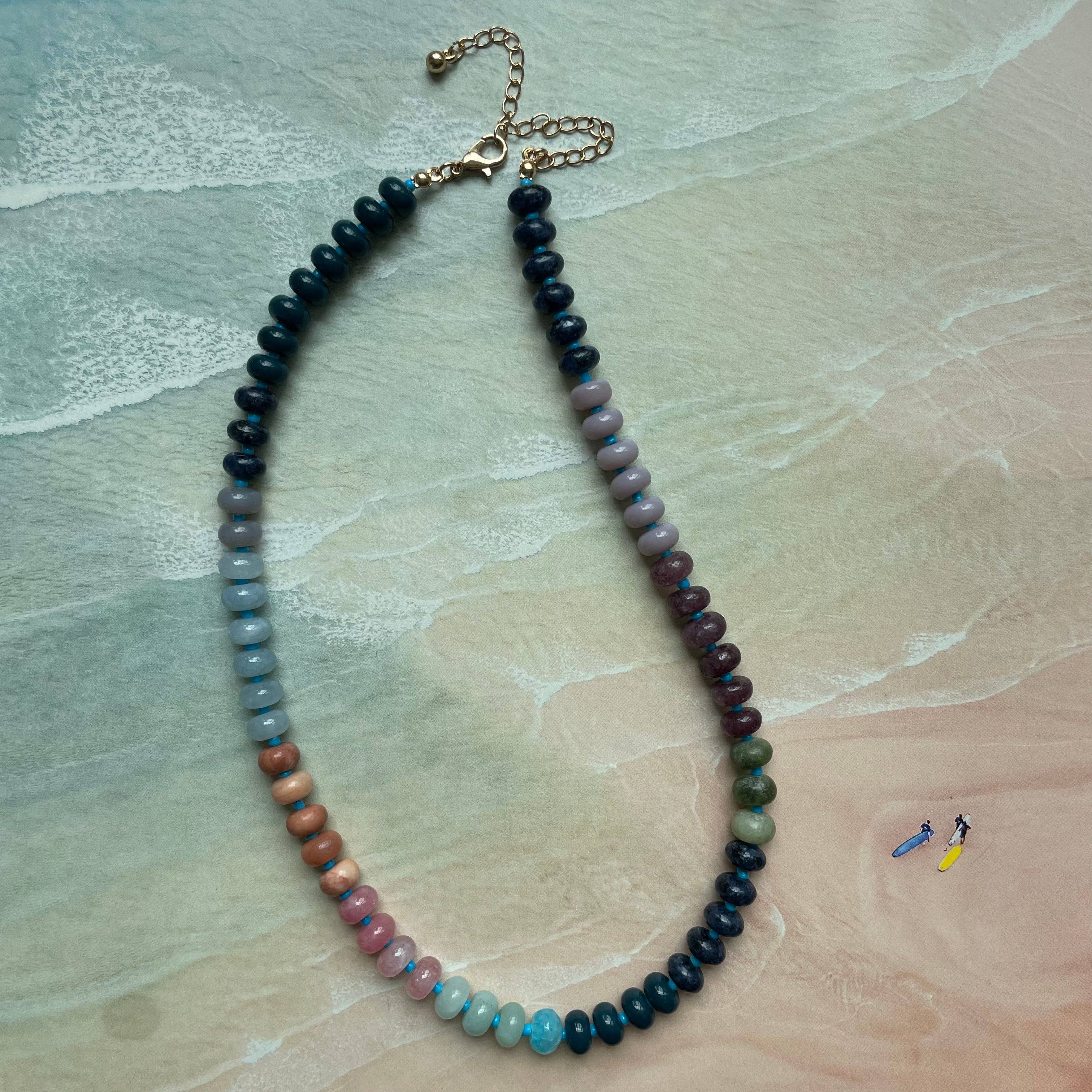 Beaded Gemstone Necklace | Provence