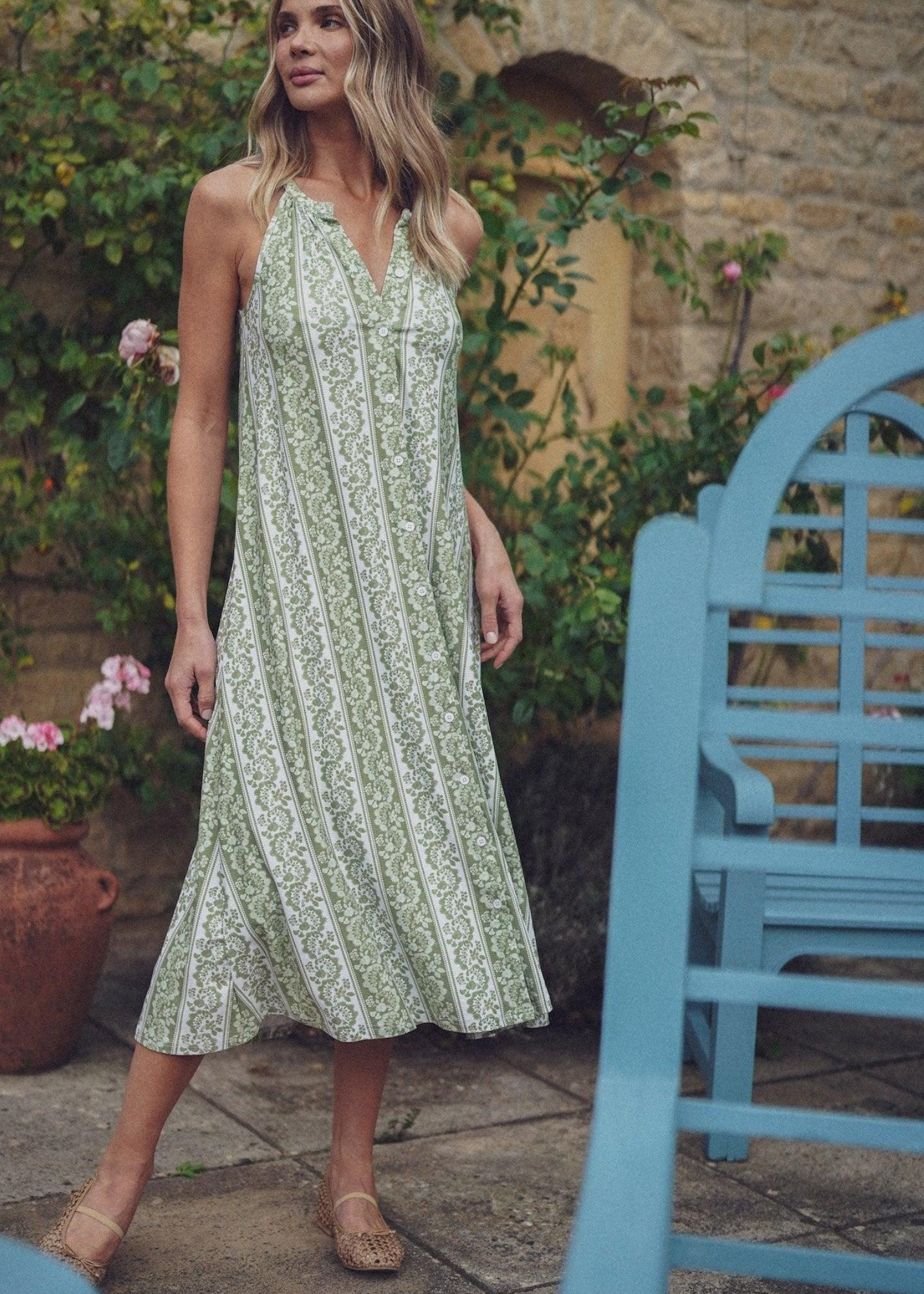 Sunny Dress in Tart Stripe