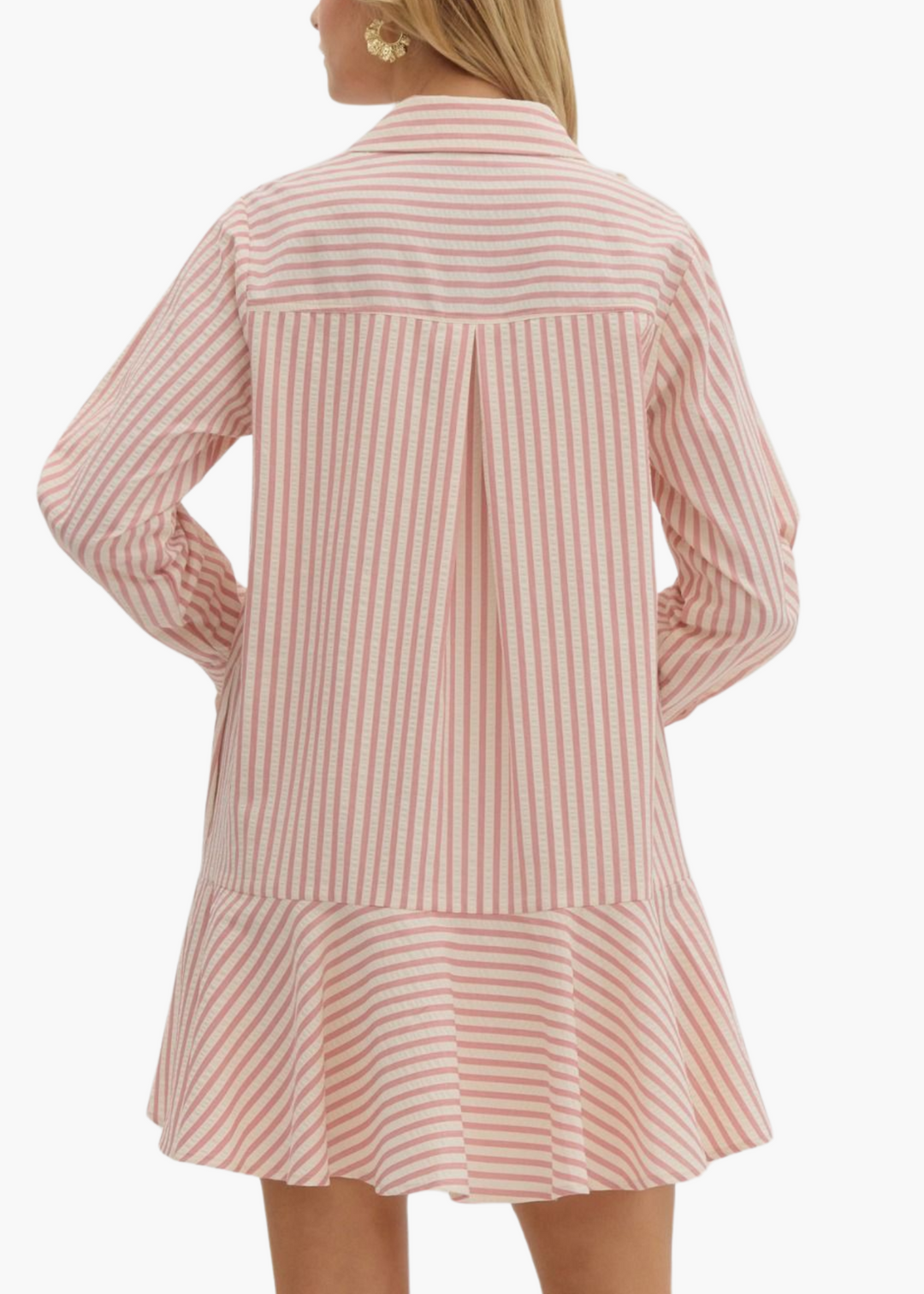 Dorothy Drop Waist Mini Dress in Pink