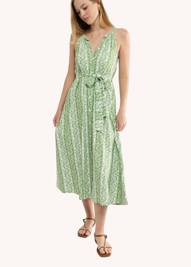 Sunny Dress in Tart Stripe – Poppy and Pink