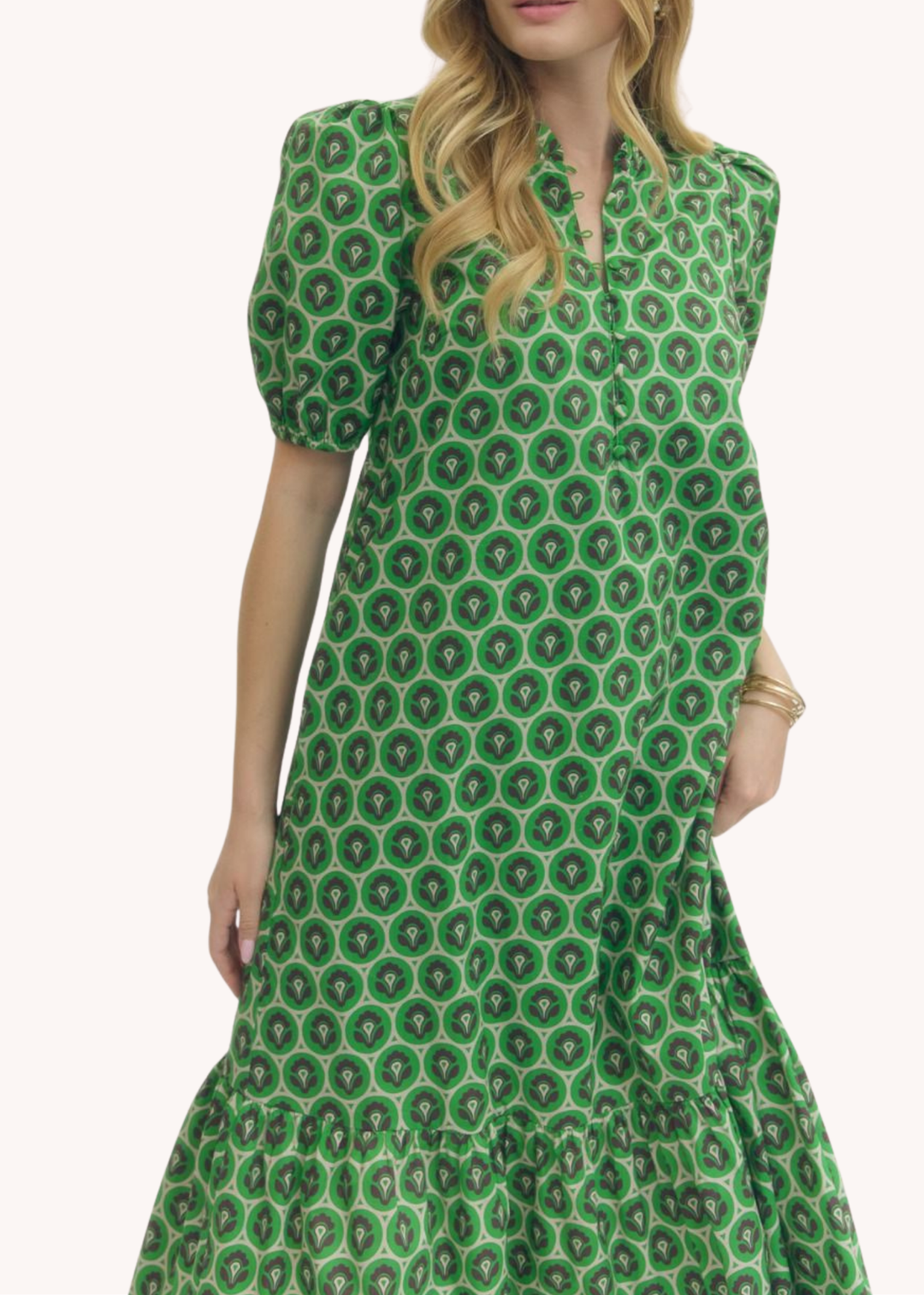 Lottie Dress in Green