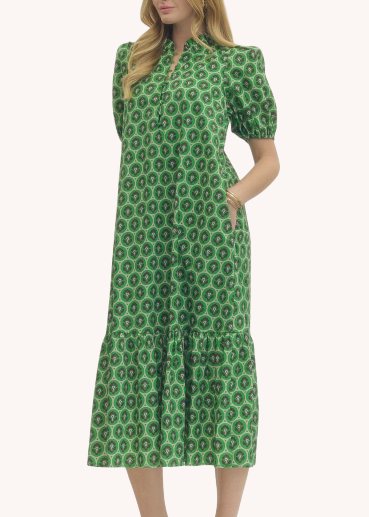 Lottie Dress in Green