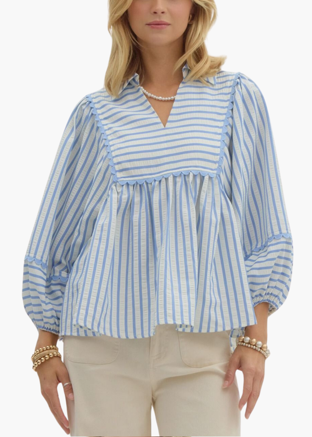 Nantucket Top in Blue