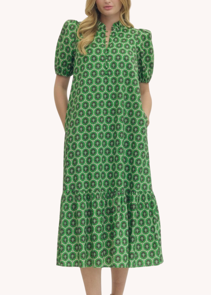 Lottie Dress in Green