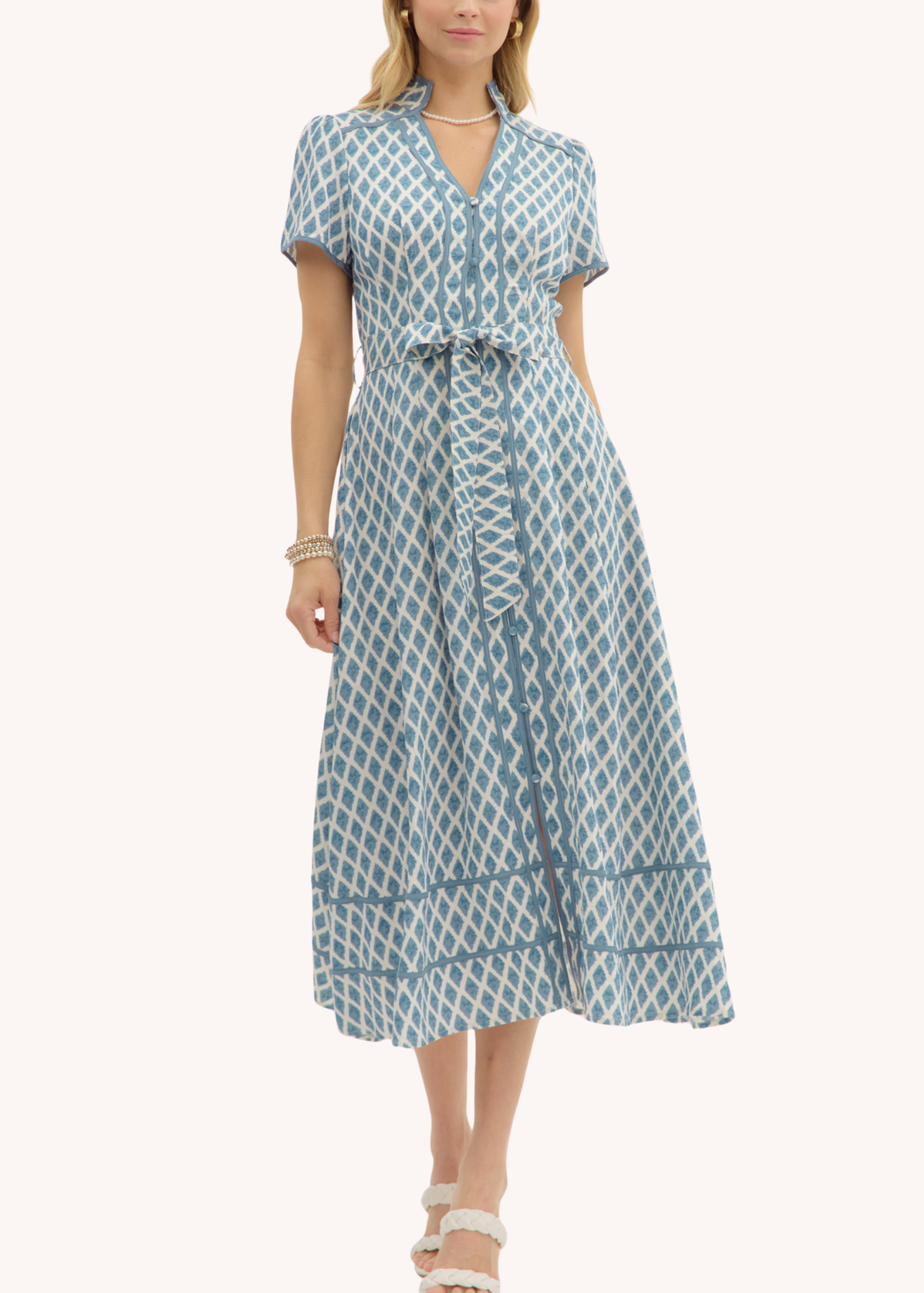 Cammie Midi Dress in Chambray