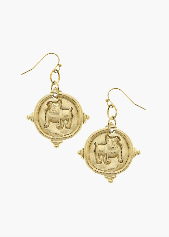 Bulldog Earrings