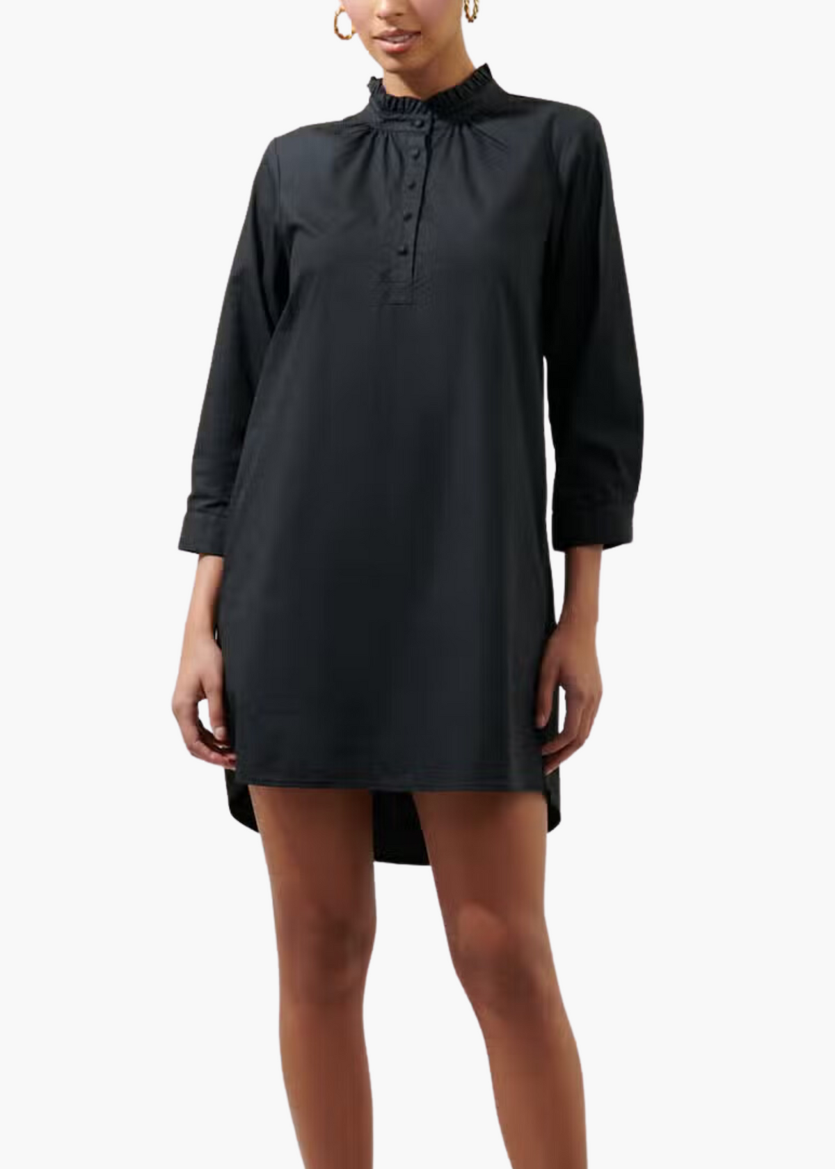 Kate Poplin Collared Shirt Dress