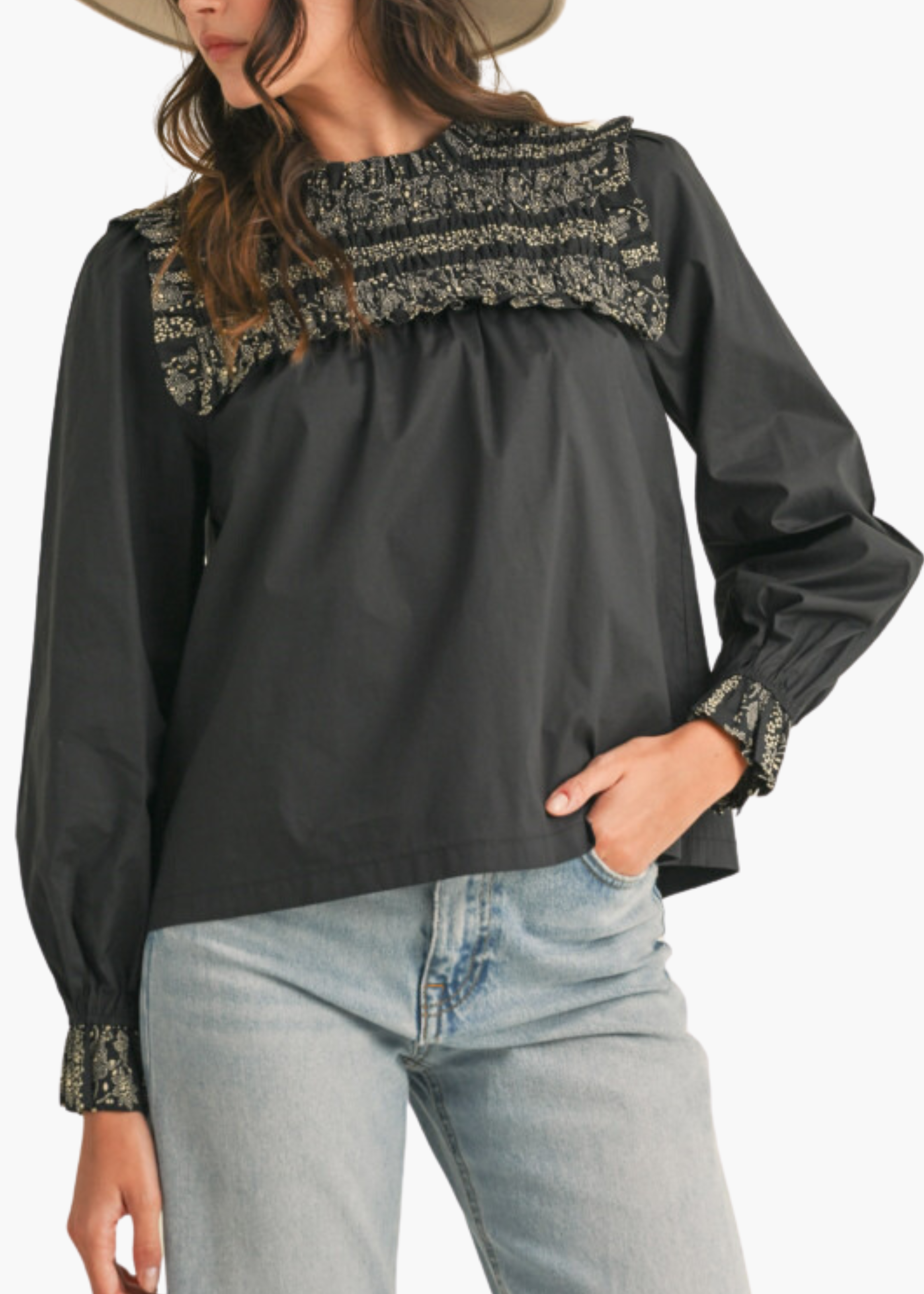 Valencia Top in Black