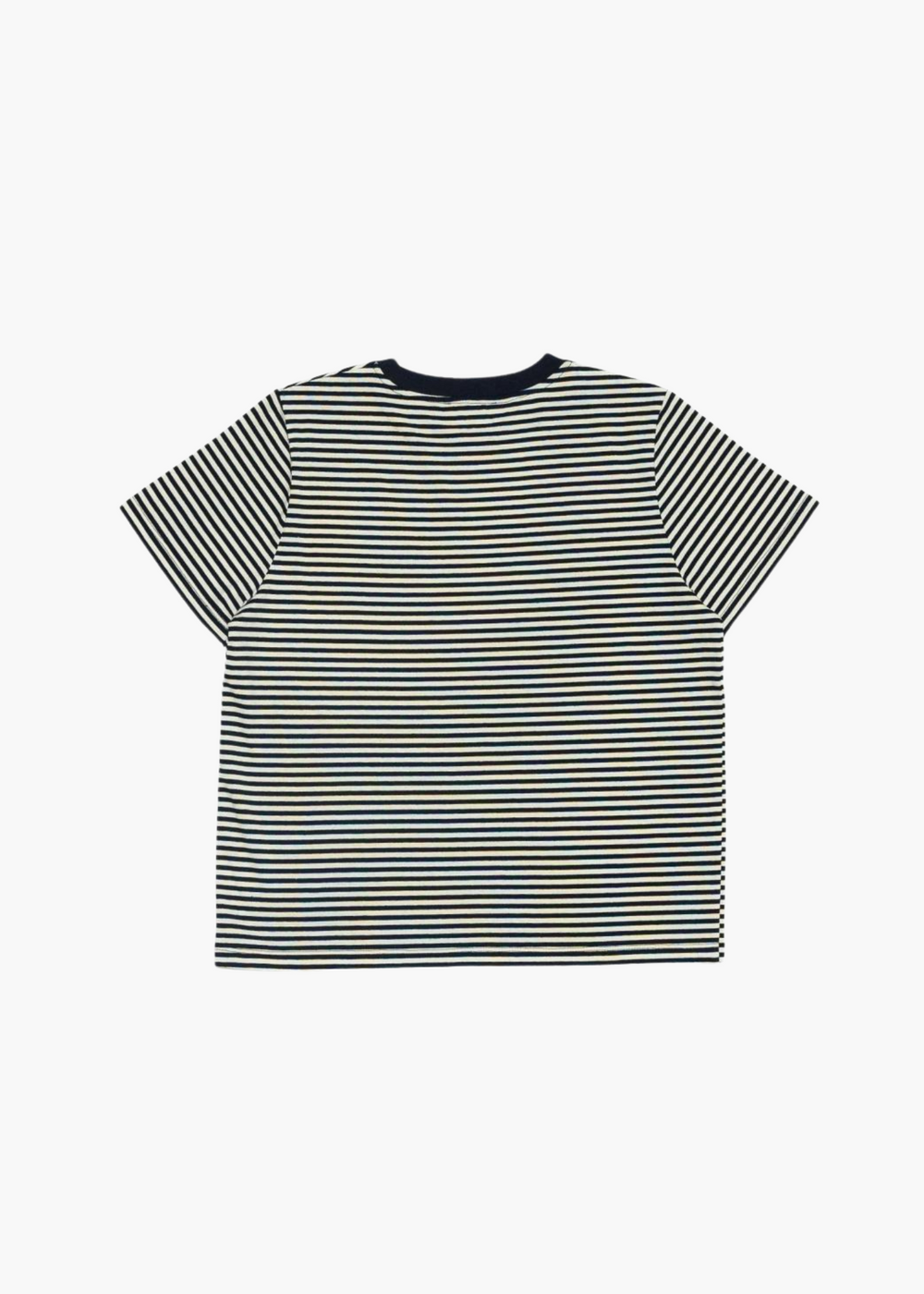 French Striped Crewneck in Navy