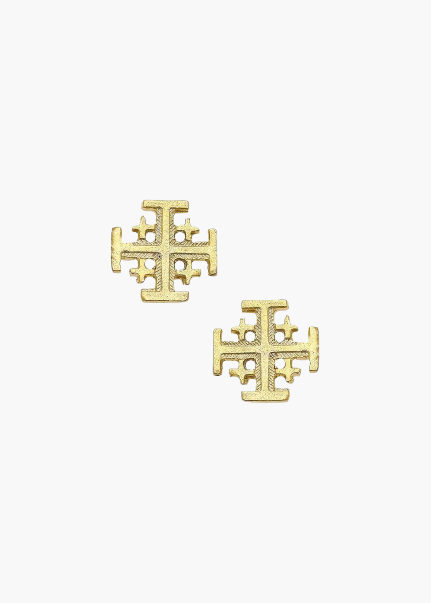 Susan Shaw Jerusalem Cross Stud Earrings main image 1