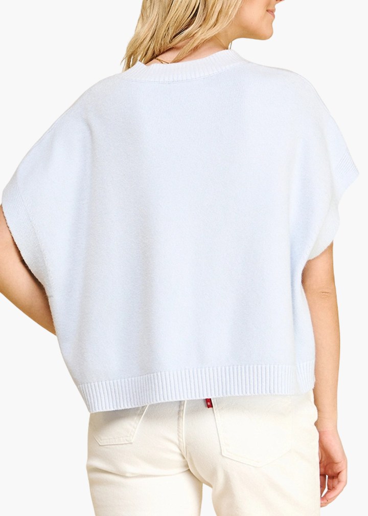 Addie Sweater in Pale Blue