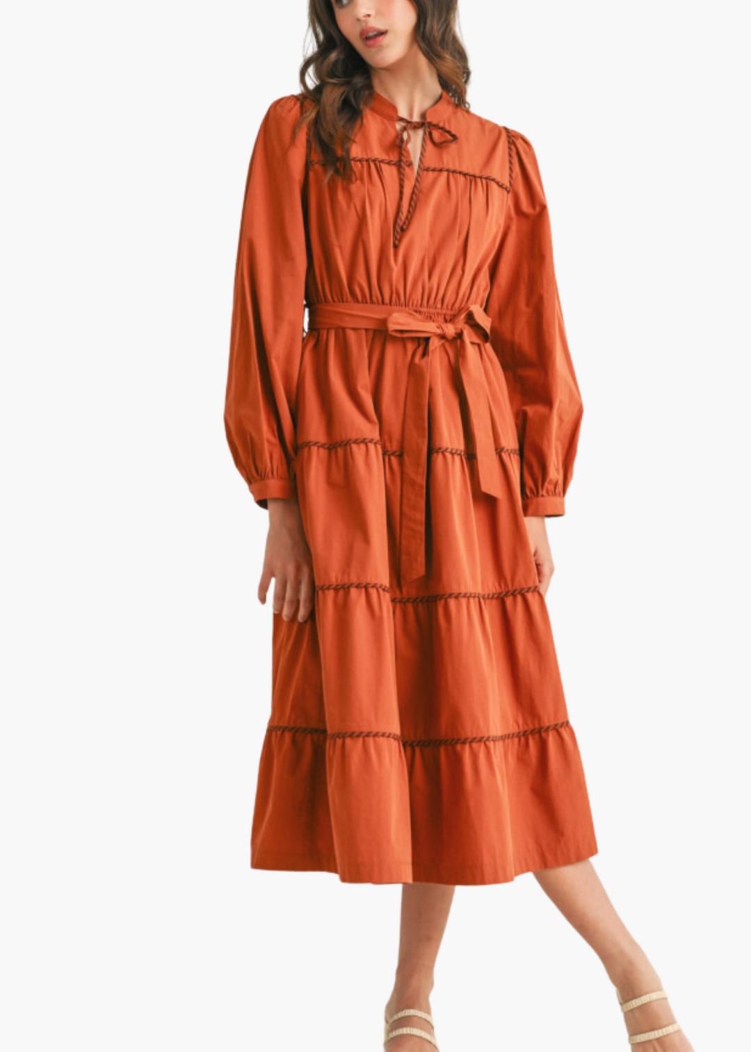 Celine Midi Dress in Cider