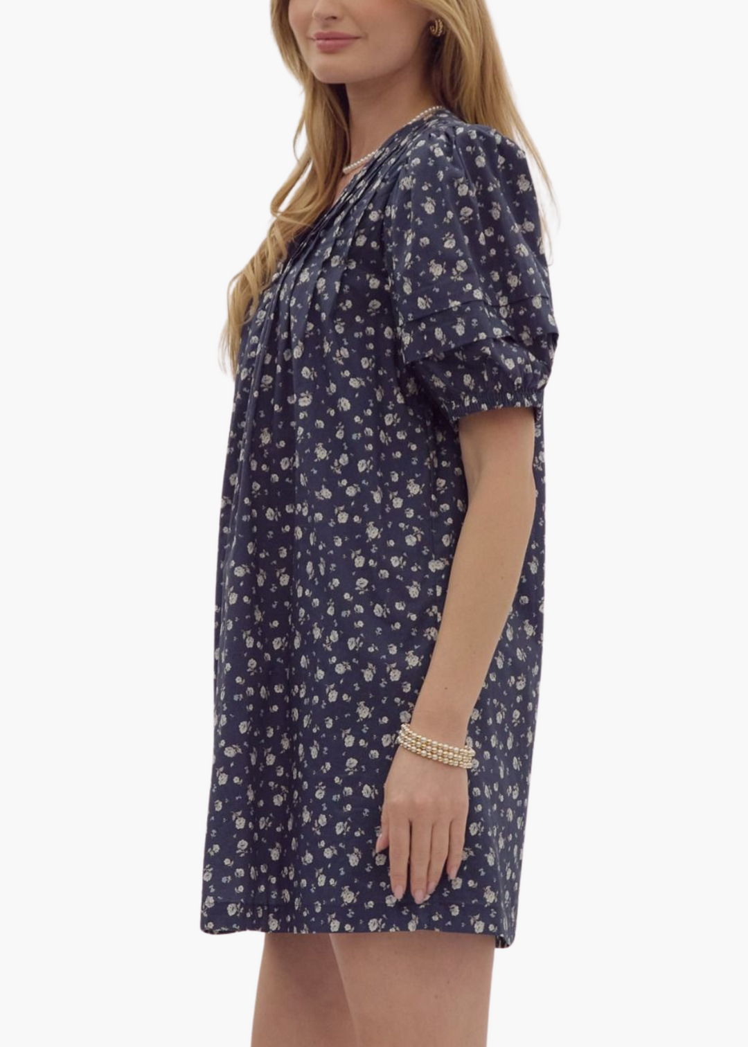 Lottie Mini Dress in Navy