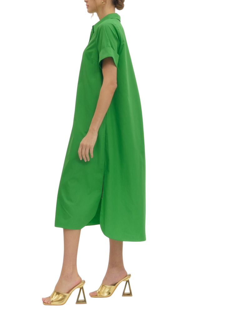 Sloane Midi Dress in Green