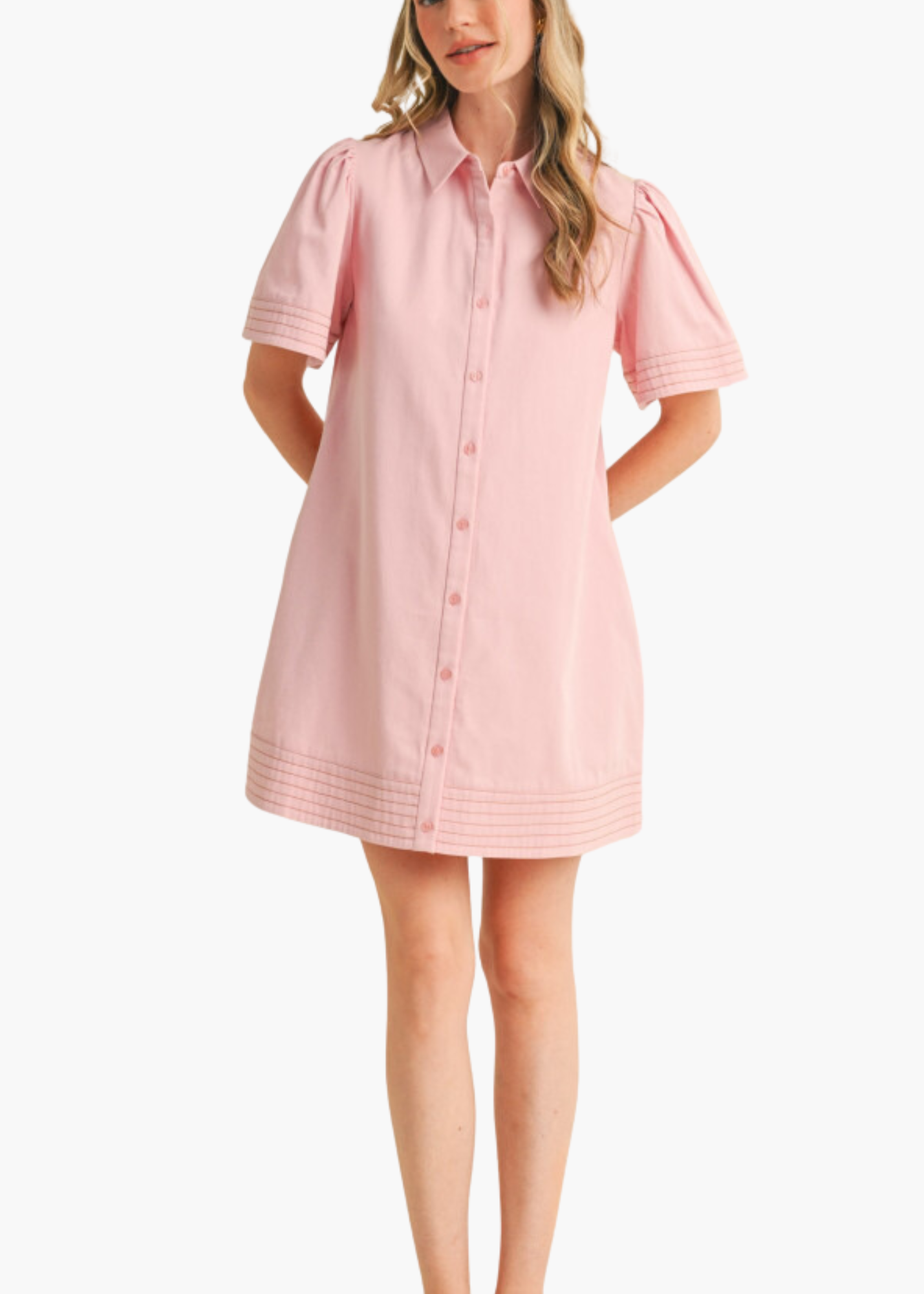 Lawson Mini Dress in Light Pink