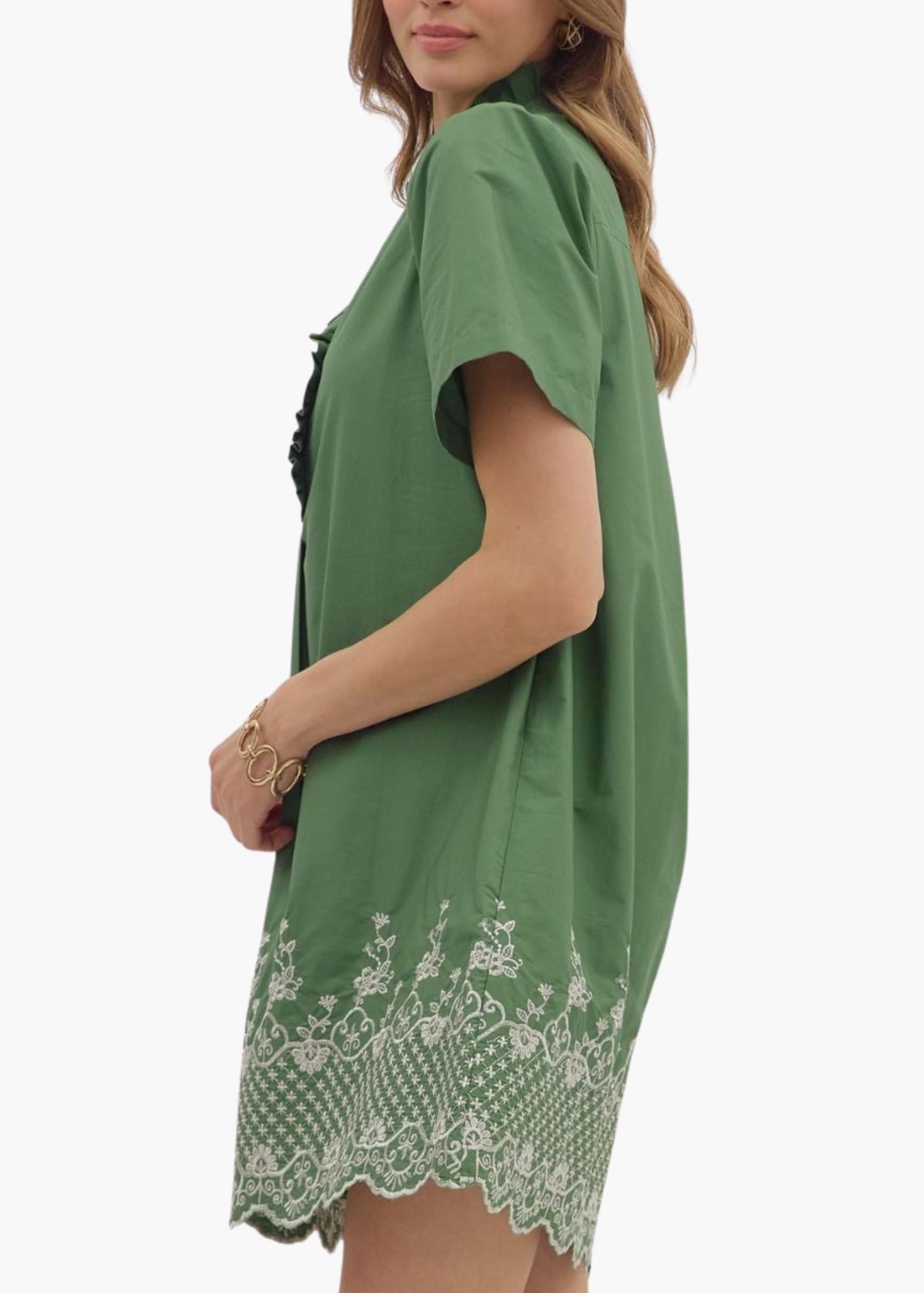 Hannah Mini Dress in Forest