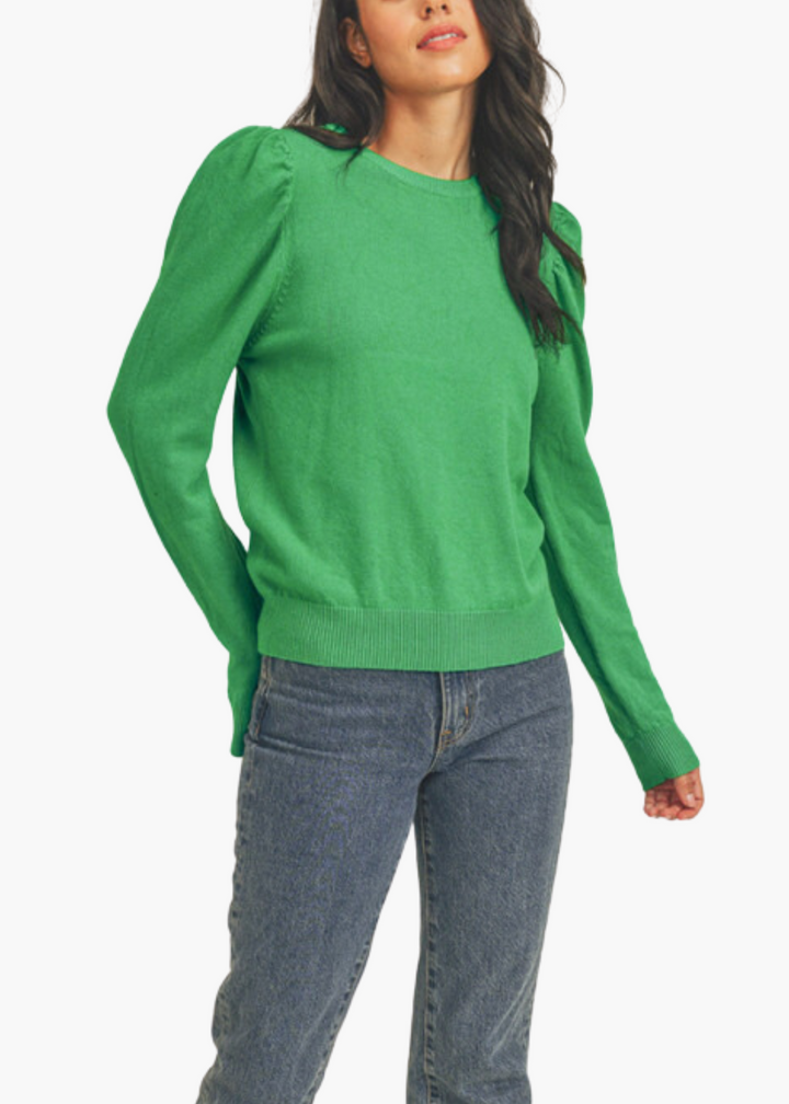 Evelyn Sweater in Electric Green