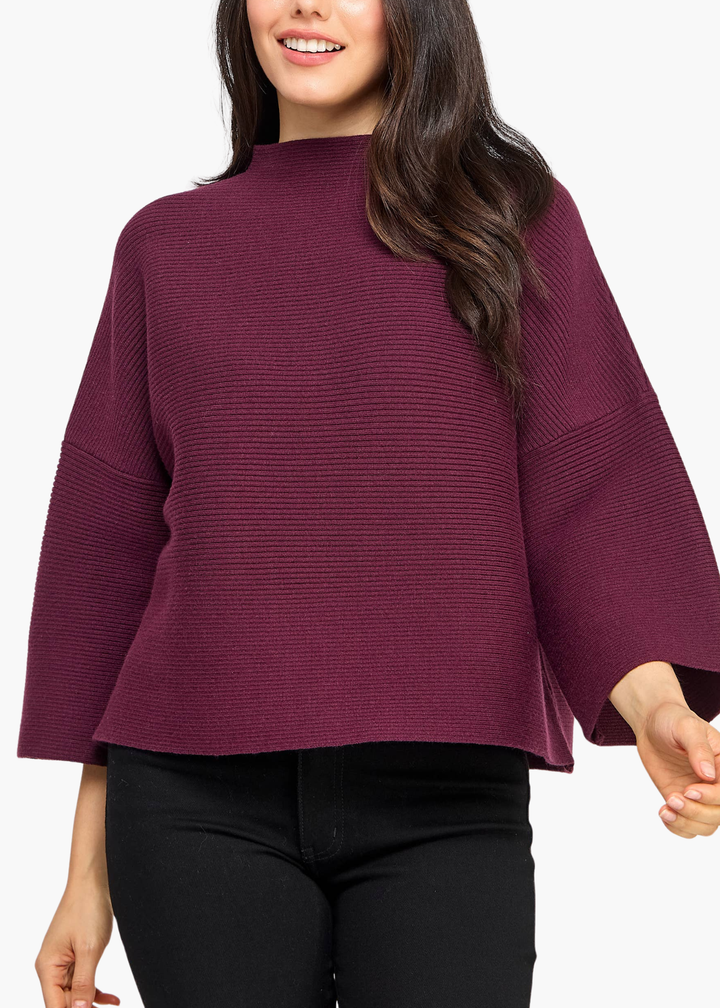 Sadie Pullover in Merlot