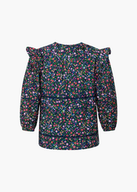 Navy Floral Naples Top