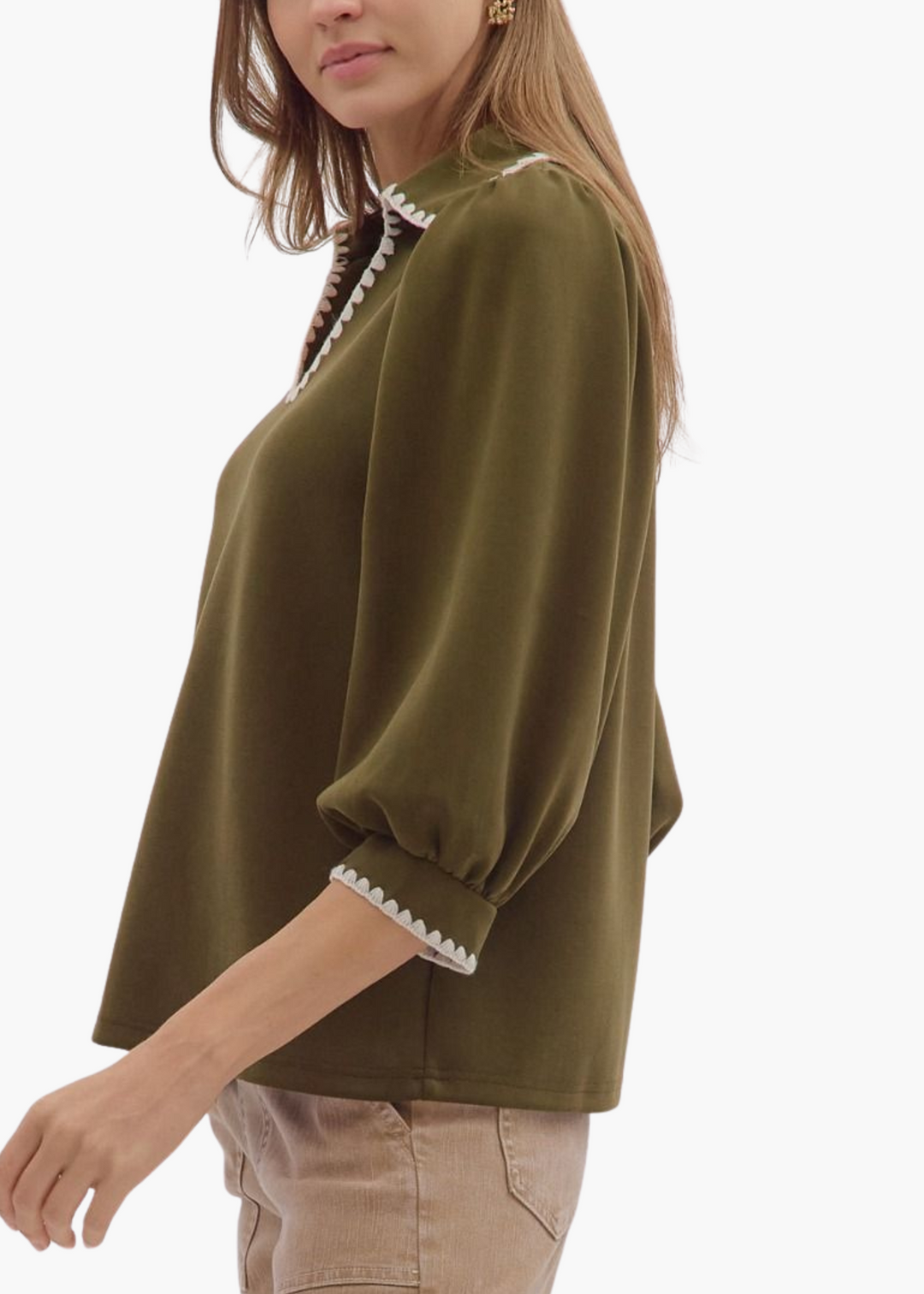 Kristy Top in Olive
