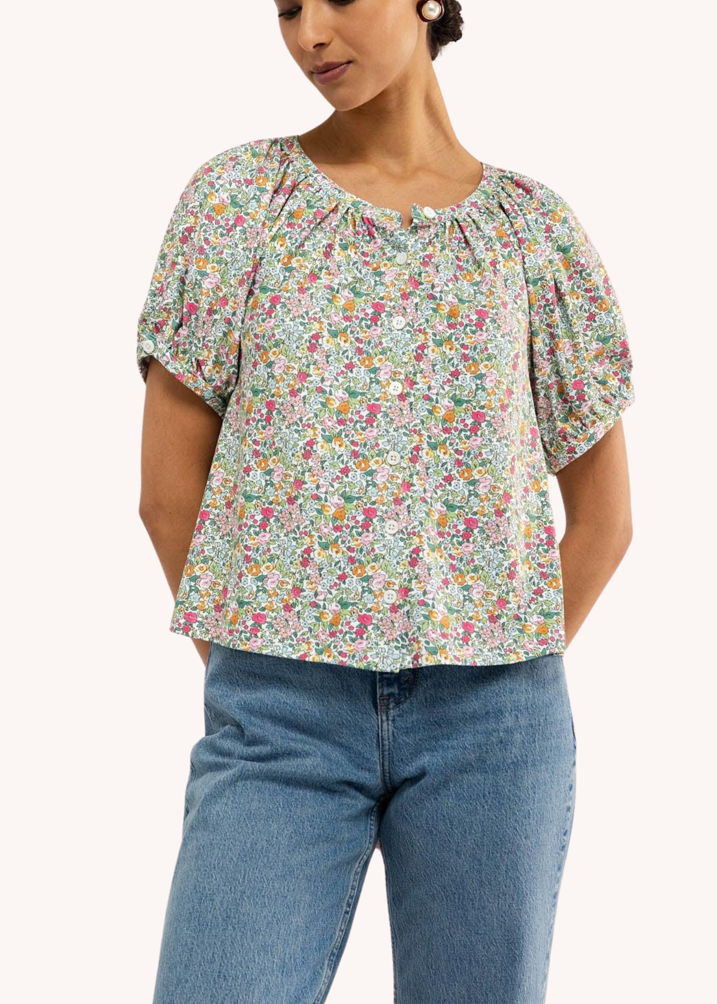 Imogen Top in Sorbet Bouquet