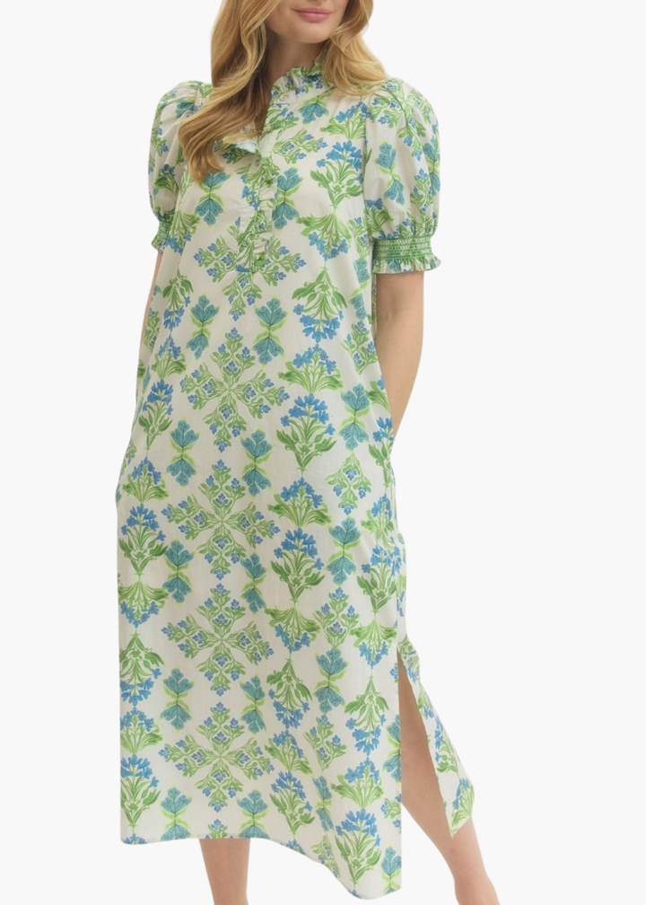 Sacha Midi Dress in Cream