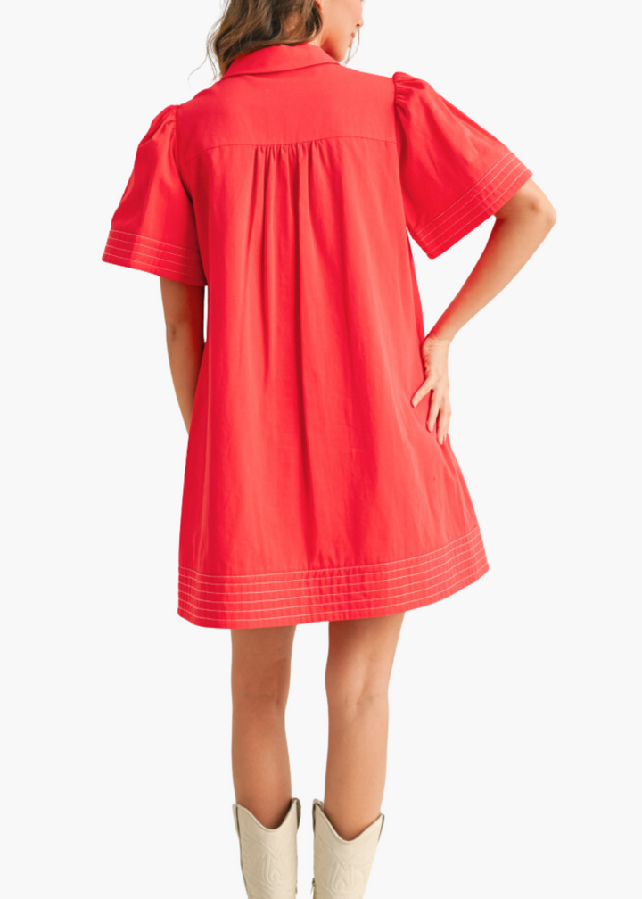 Lawson Mini Dress in Tomato