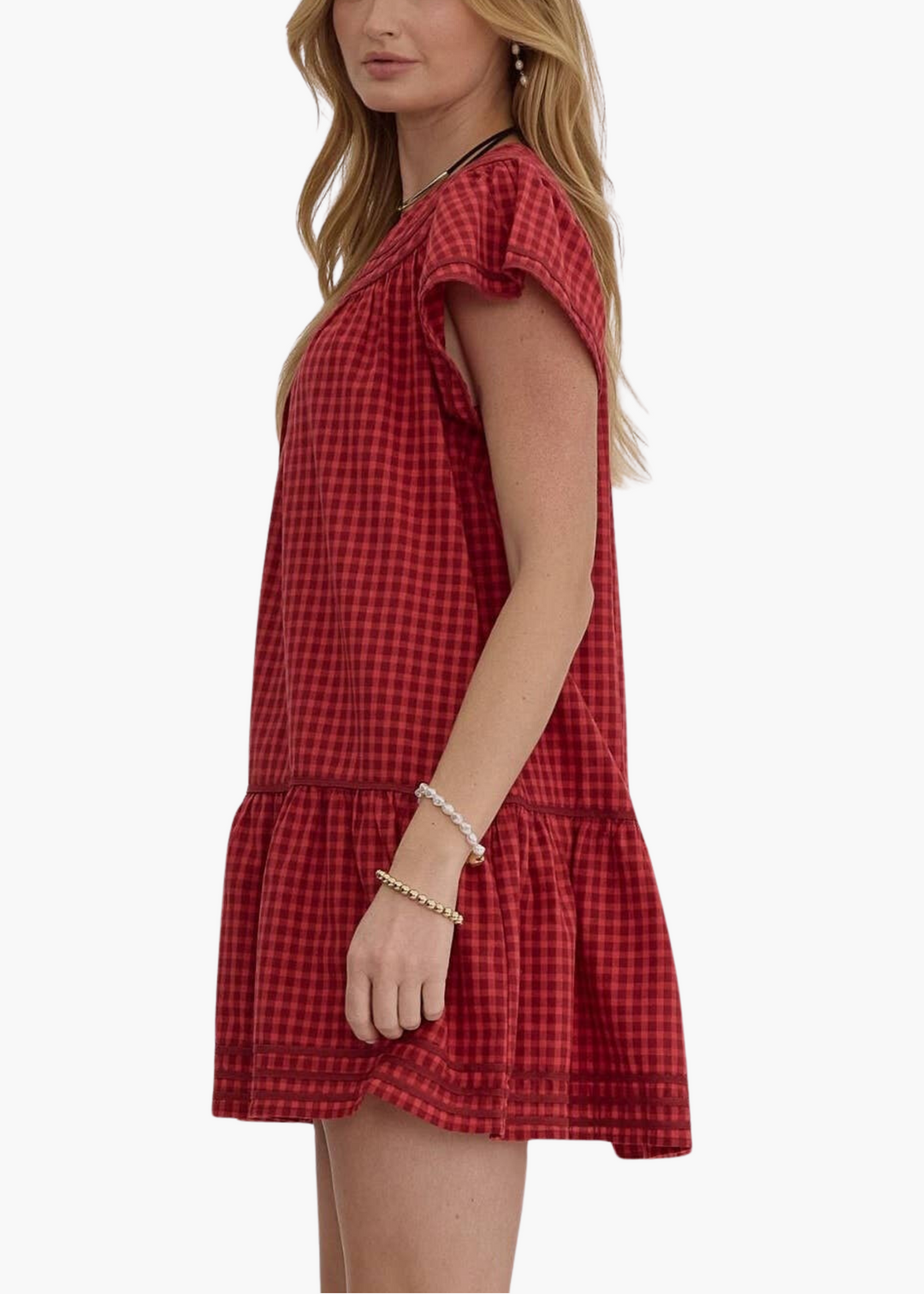 Sutton Mini Dress in Red