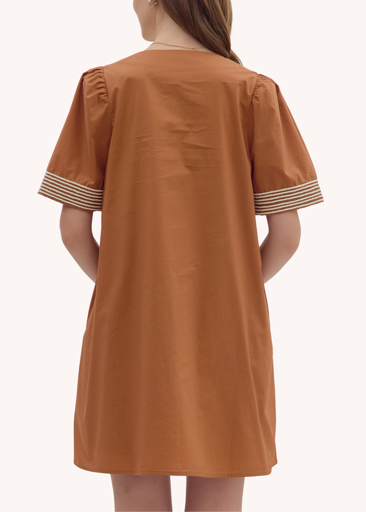 Leah Dress in Camel