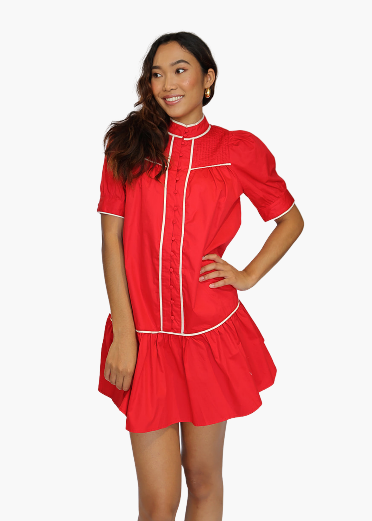 Tillie Mini Dress in Red