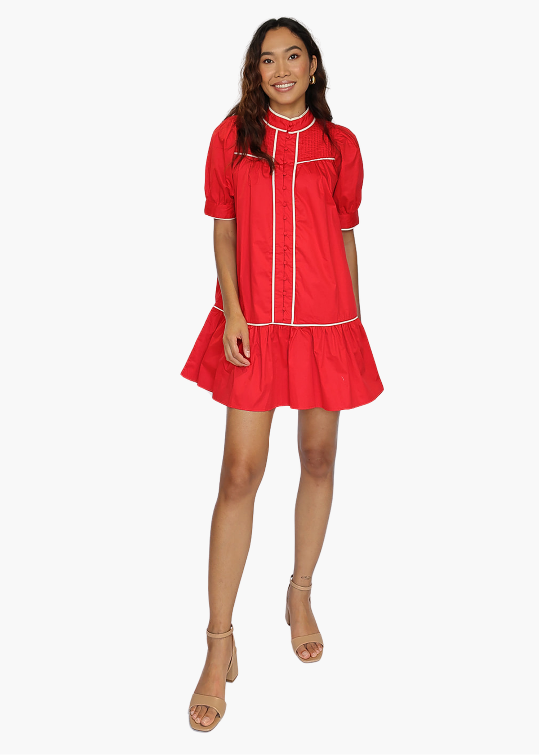 Tillie Mini Dress in Red