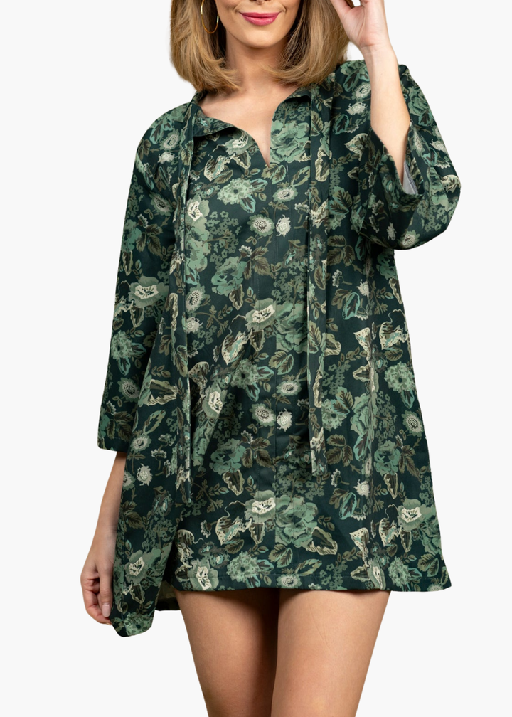 Phoebe Dress in Rosemary Meadow