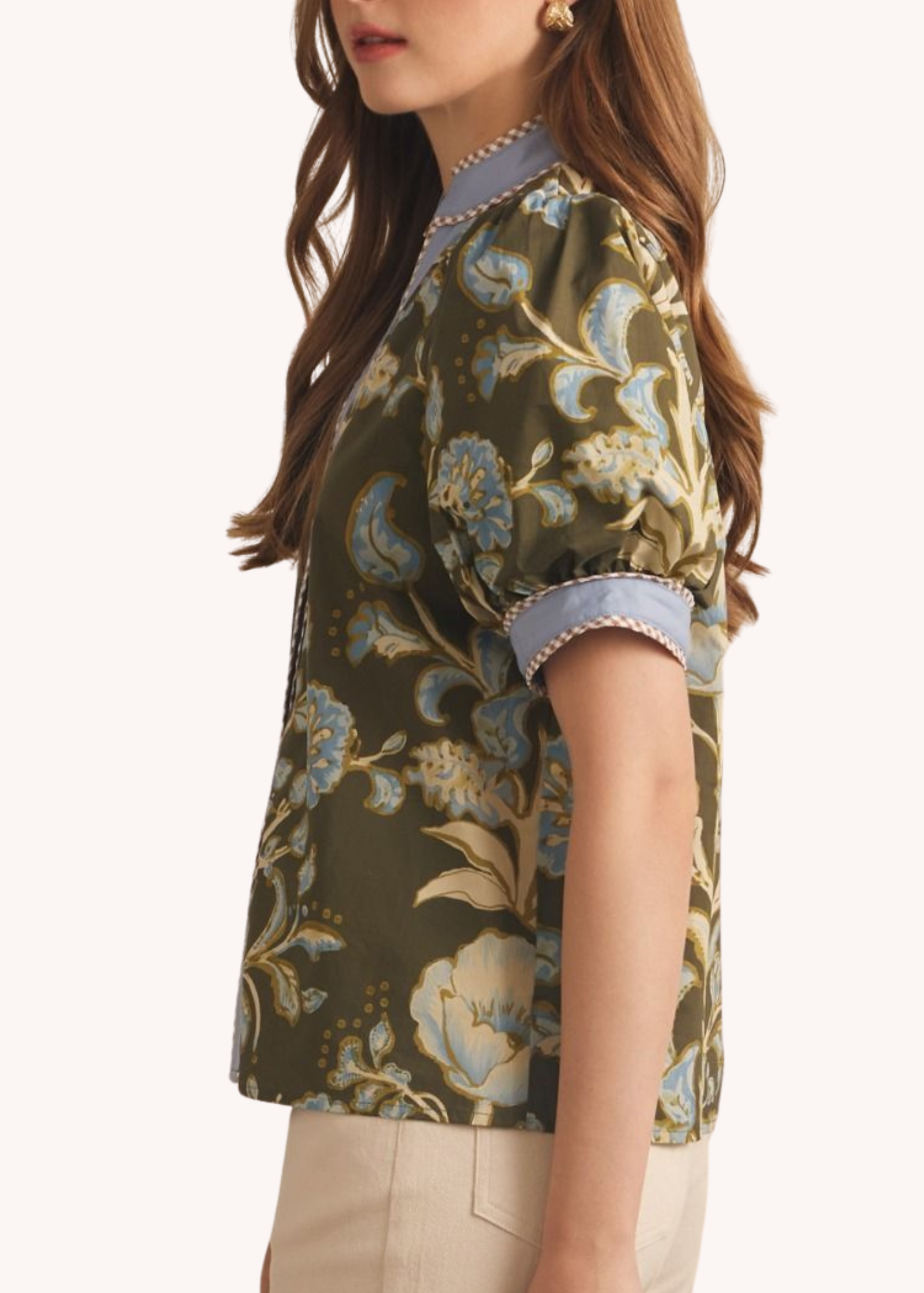 Rory Cotton Top in Olive