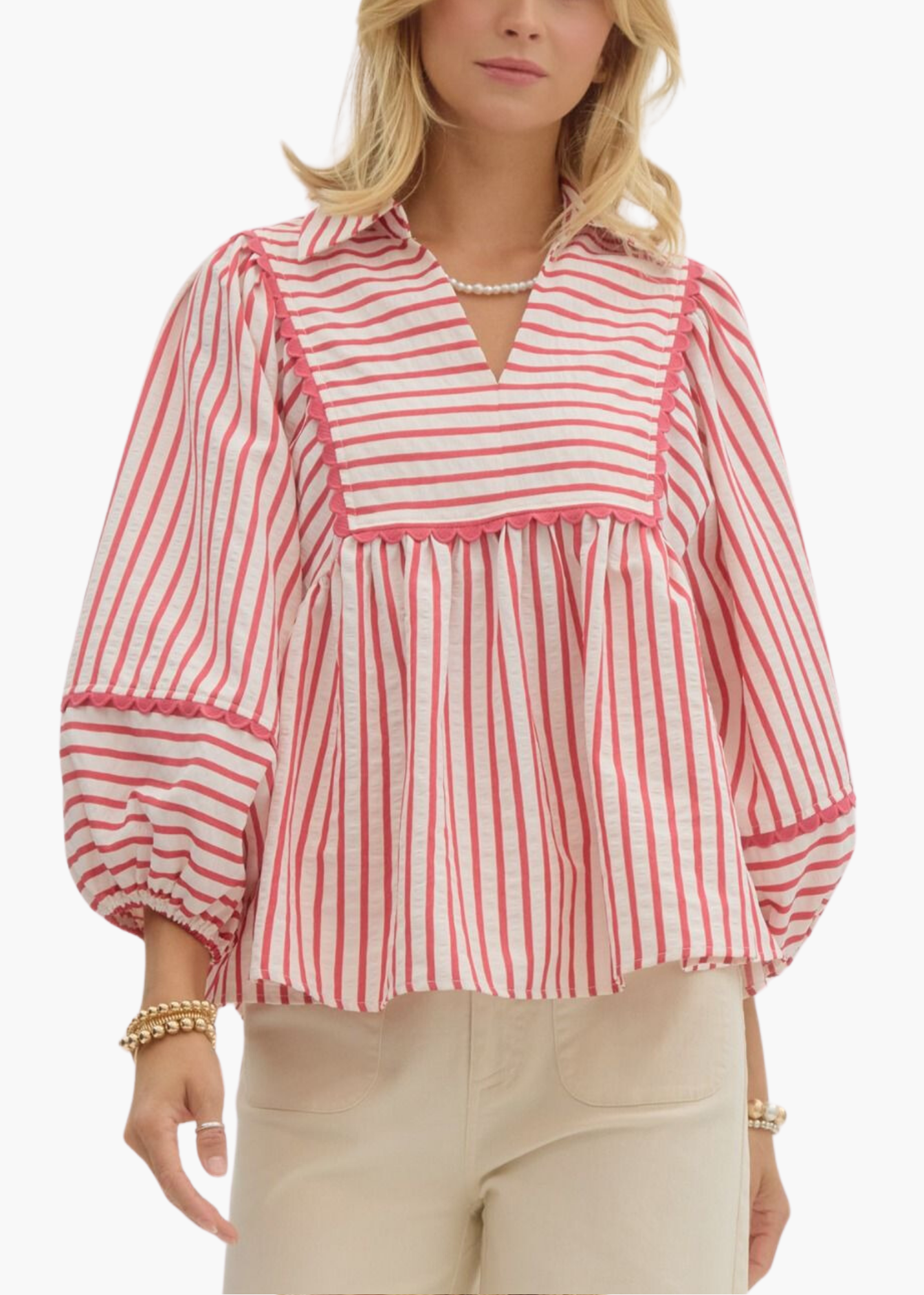 Nantucket Top in Red