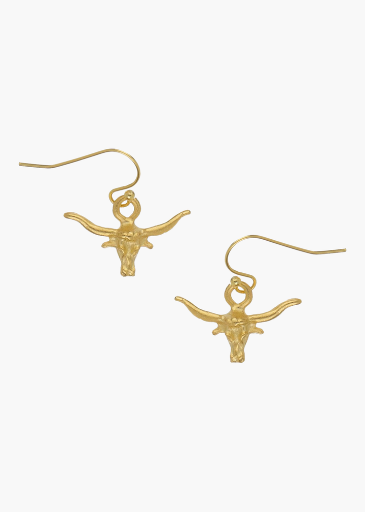 Mini Longhorn Drop Earrings