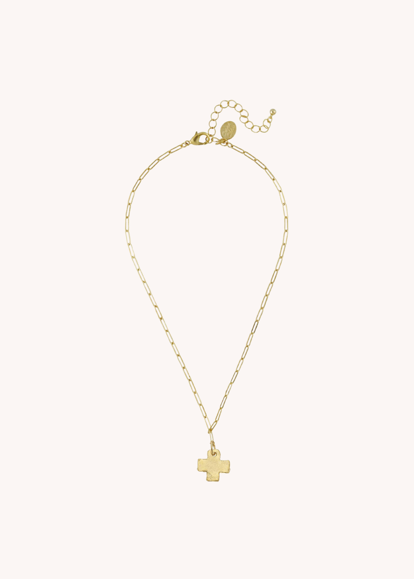 Mini Cross Paperclip Necklace