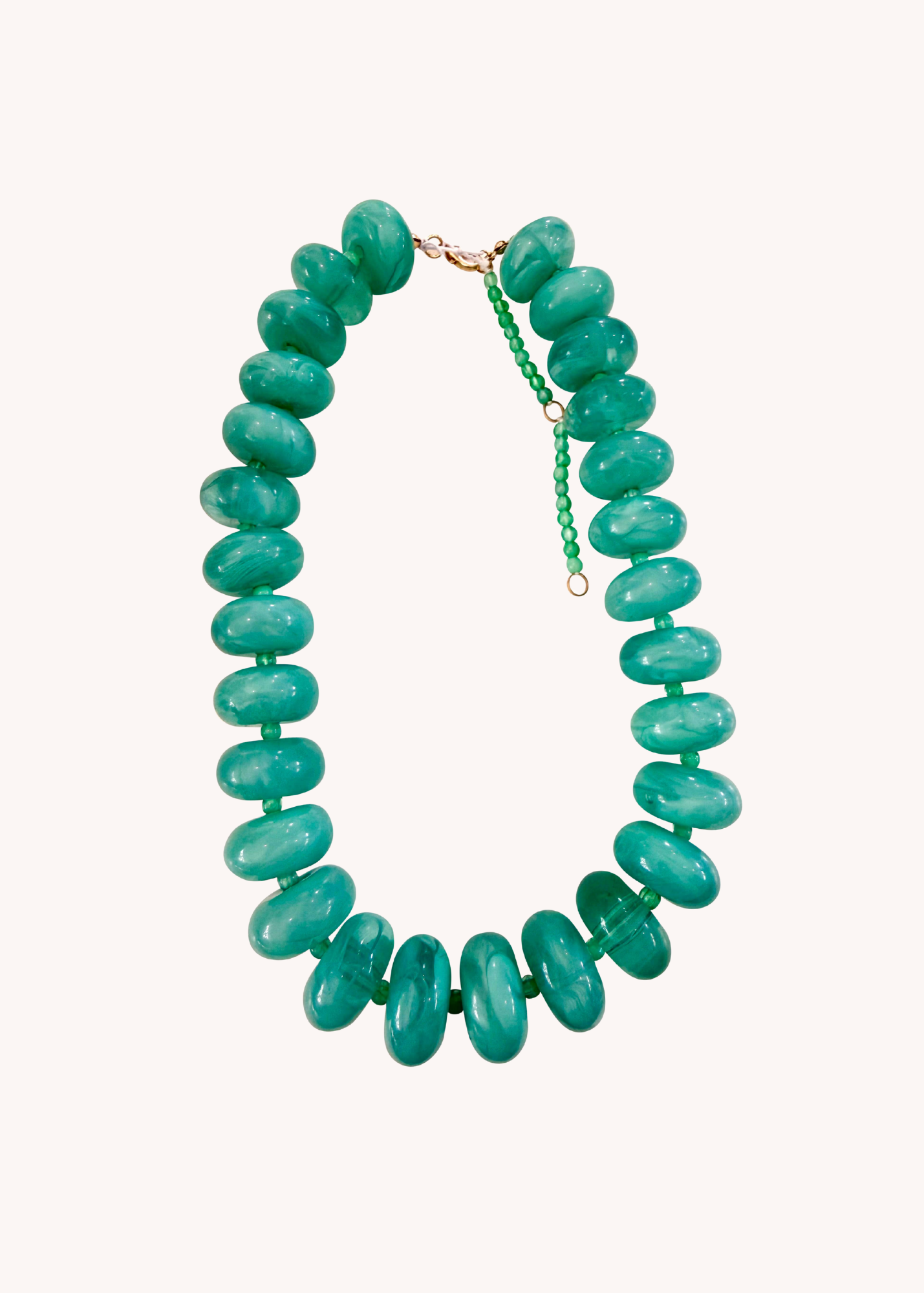 Bailey Chunky Beaded Necklace in Turquoise