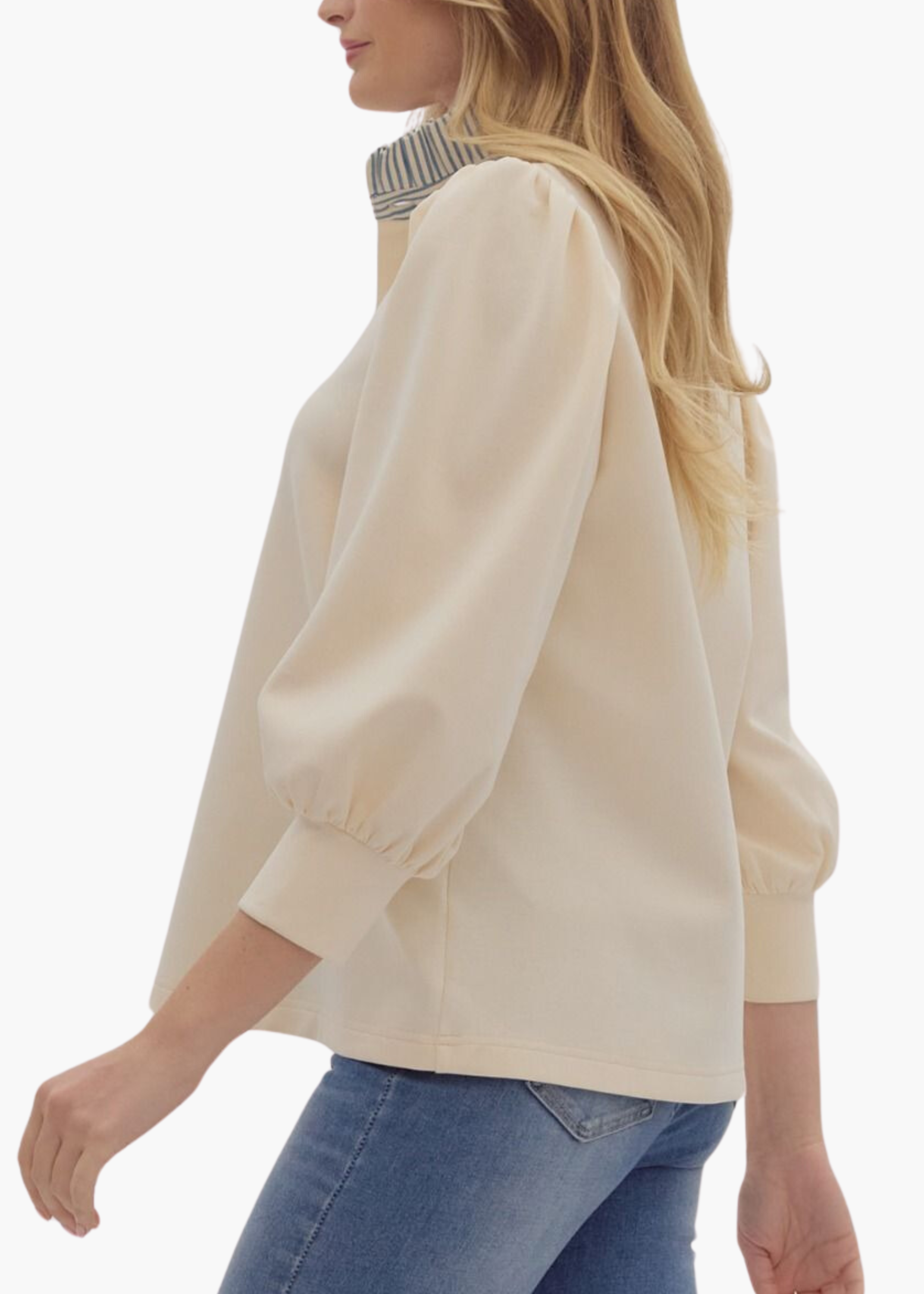 Beckham Pullover in Cream