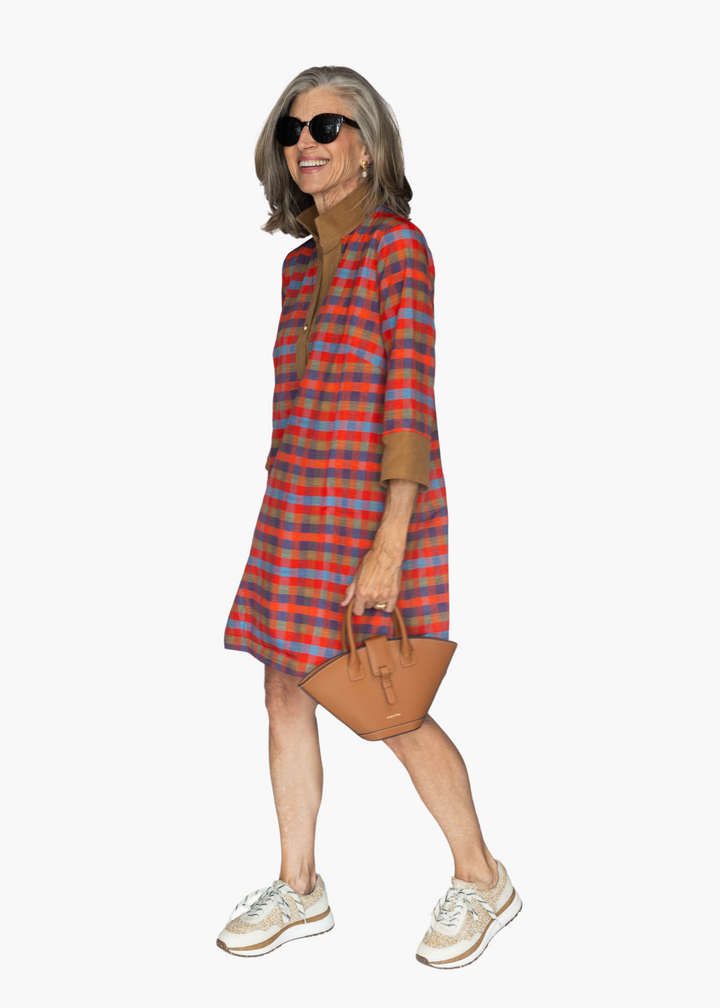 Sophia Tunic Dress in Camper's Check